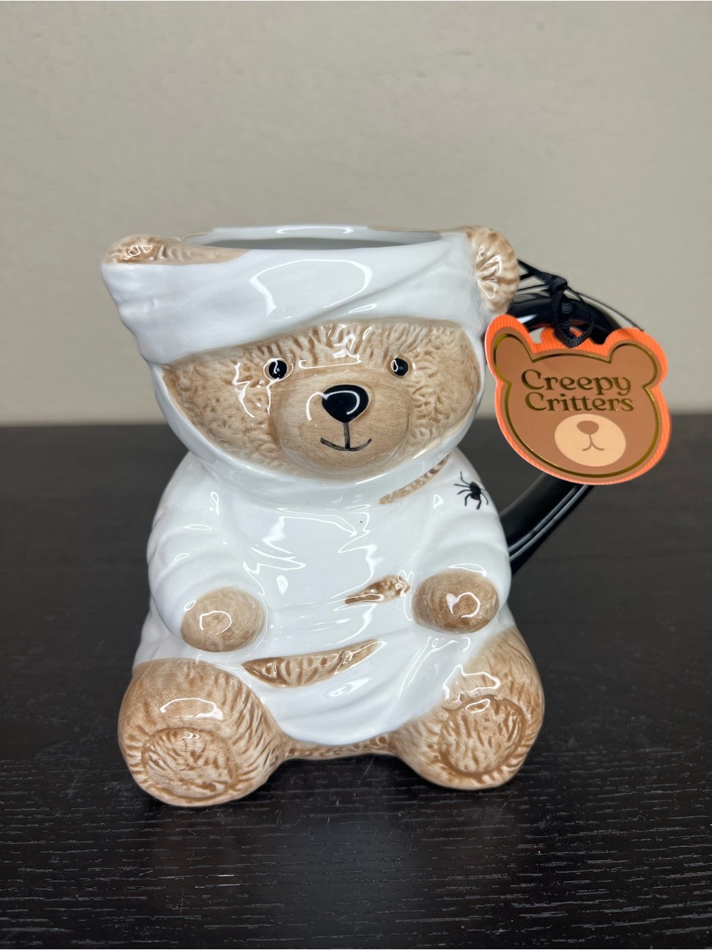 NEW Creepy Critters Halloween Mummy Teddy Bear Mug